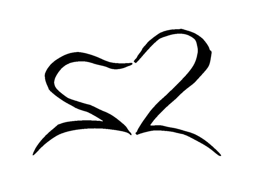 A heart drawn above an open book